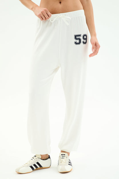 Andie Oversized Fleece Varsity 59 Sweatpant - Splits59