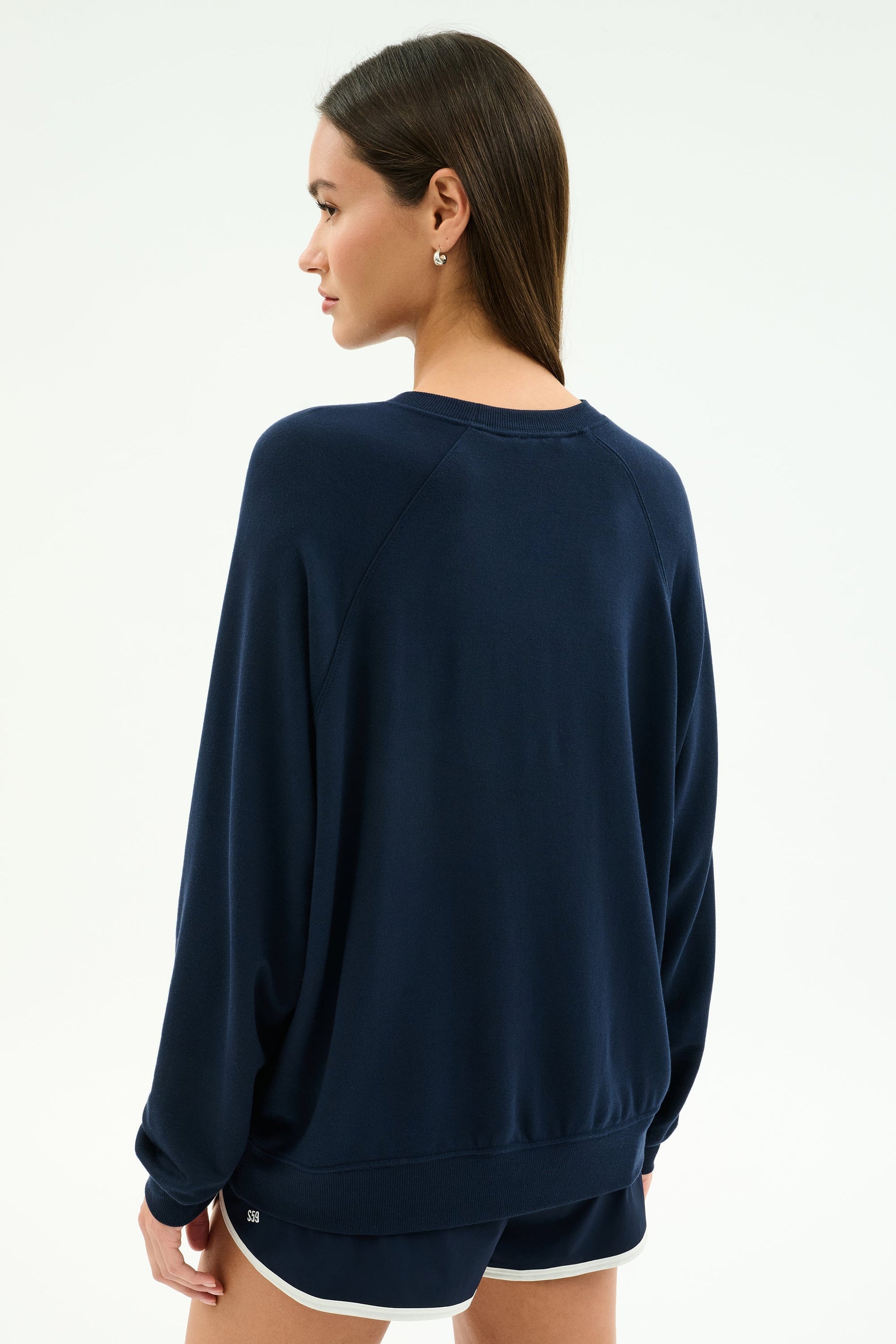 Andie Oversized Fleece Varsity Graphic Sweatshirt - Splits59