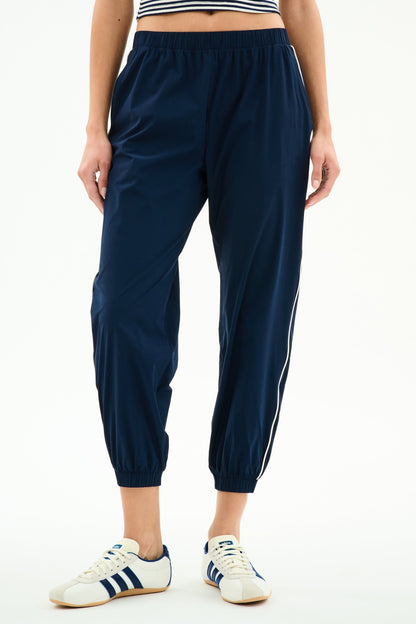 Megan Woven Nylon Jogger w/ Piping - Splits59