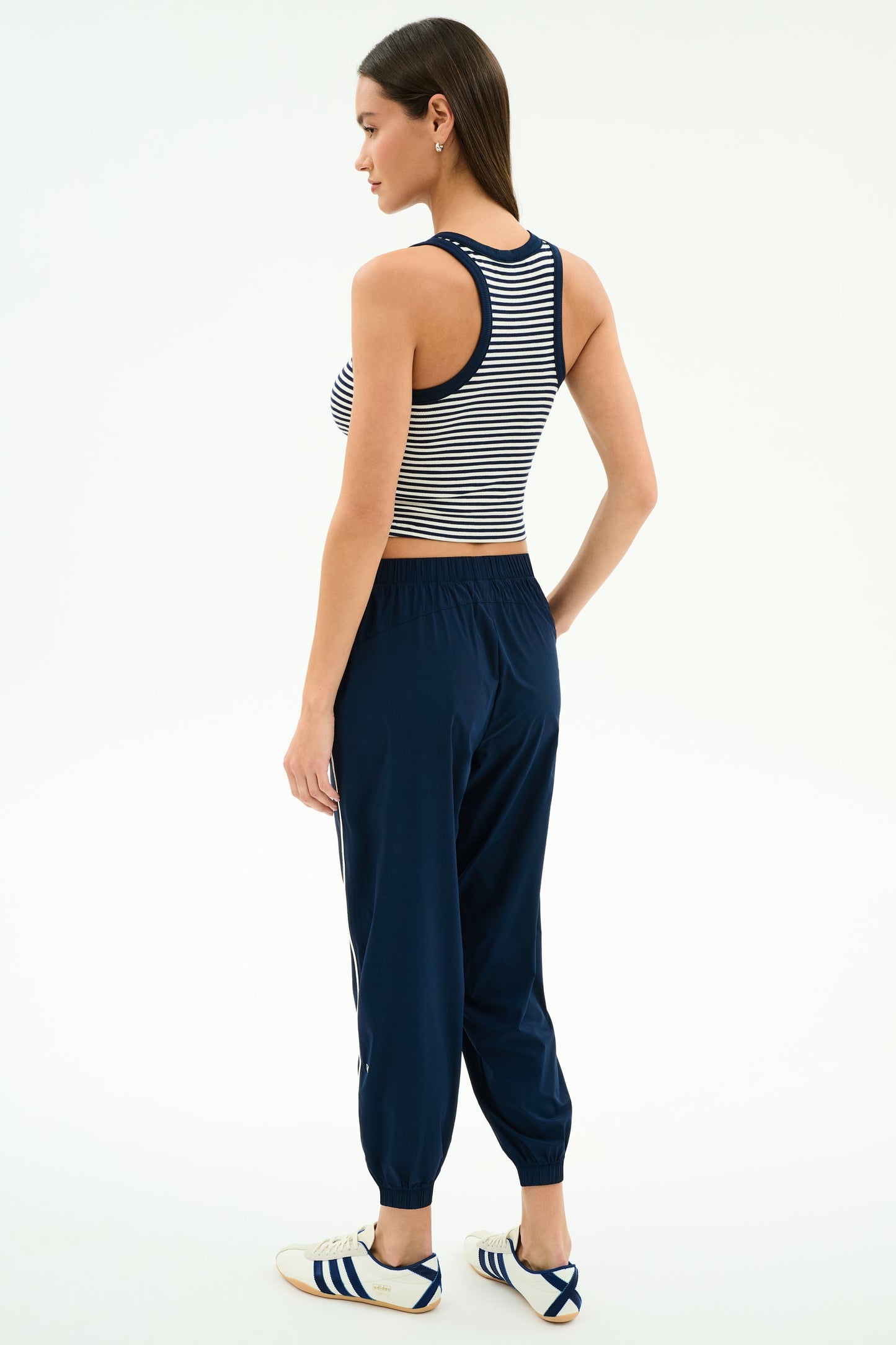 Megan Woven Nylon Jogger w/ Piping - Splits59