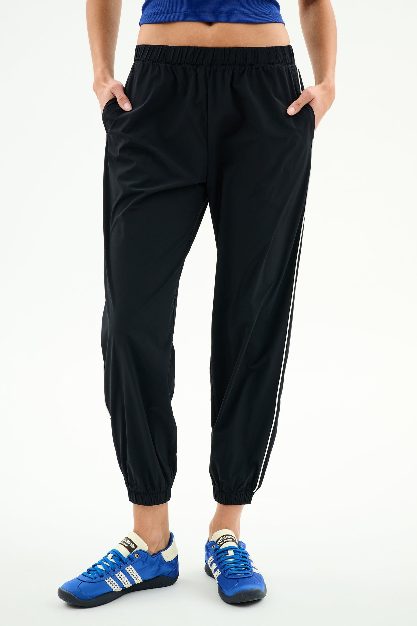 Megan Woven Nylon Jogger w/ Piping - Splits59