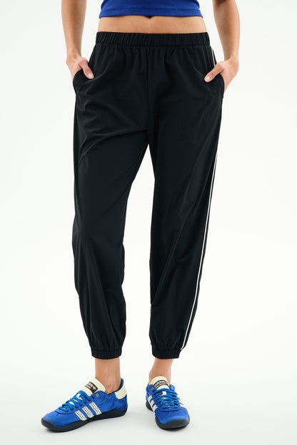 Megan Woven Nylon Jogger w/ Piping - Splits59