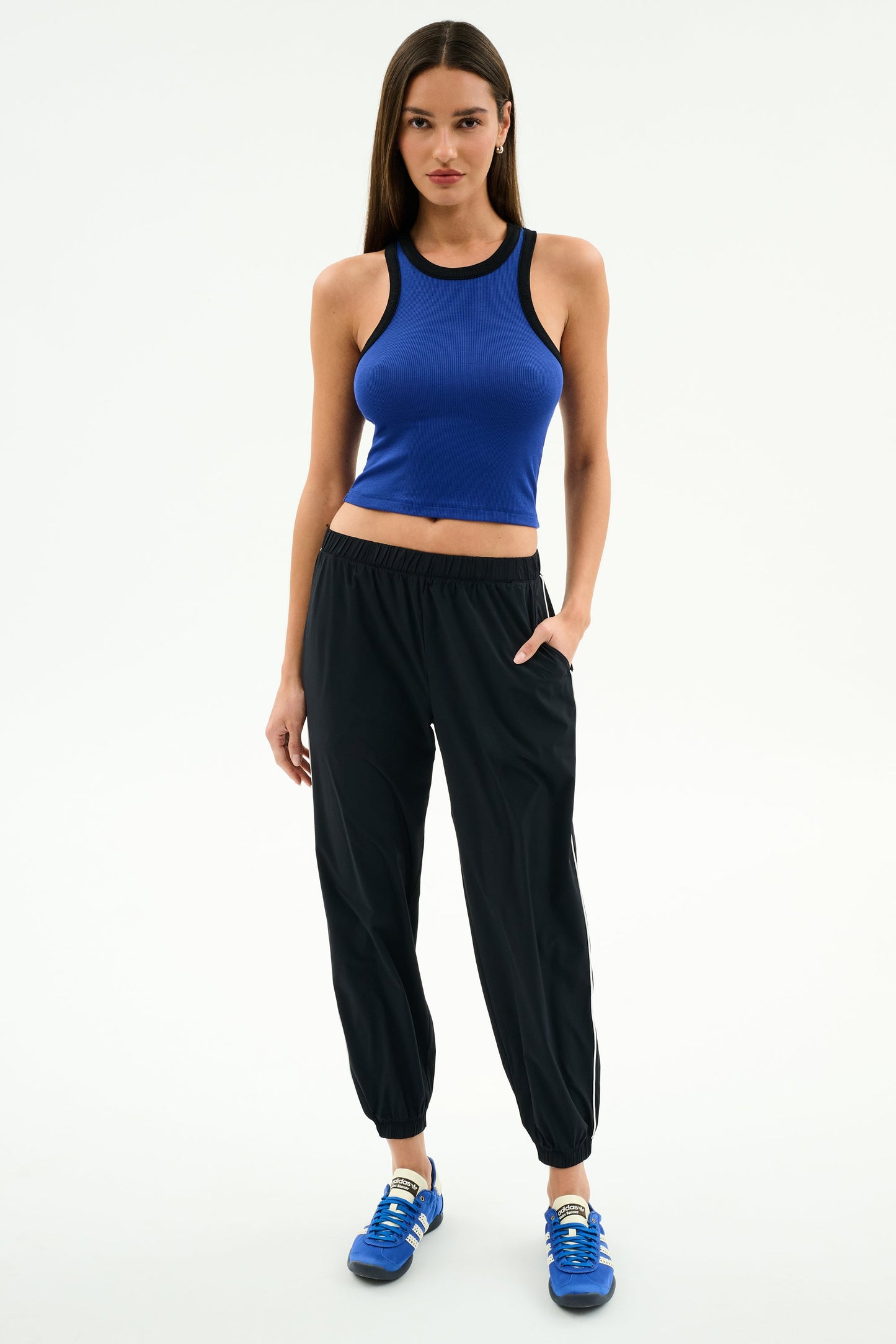 Megan Woven Nylon Jogger w/ Piping - Splits59