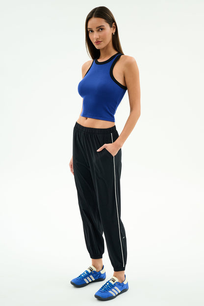 Megan Woven Nylon Jogger w/ Piping - Splits59