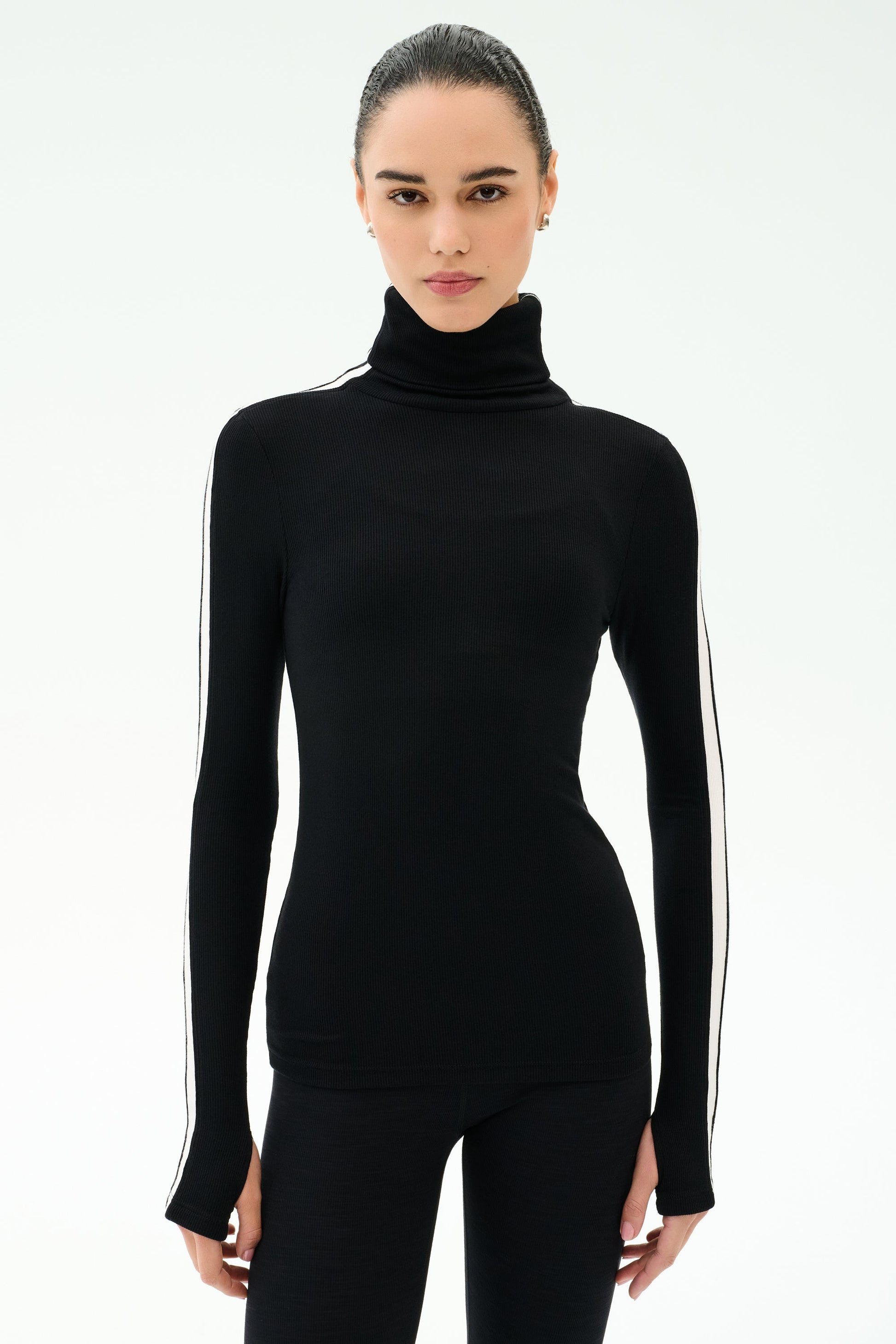 Jackson Rib Full Length Turtleneck - Splits59