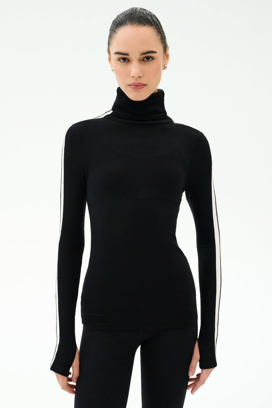 Jackson Rib Full Length Turtleneck - Splits59