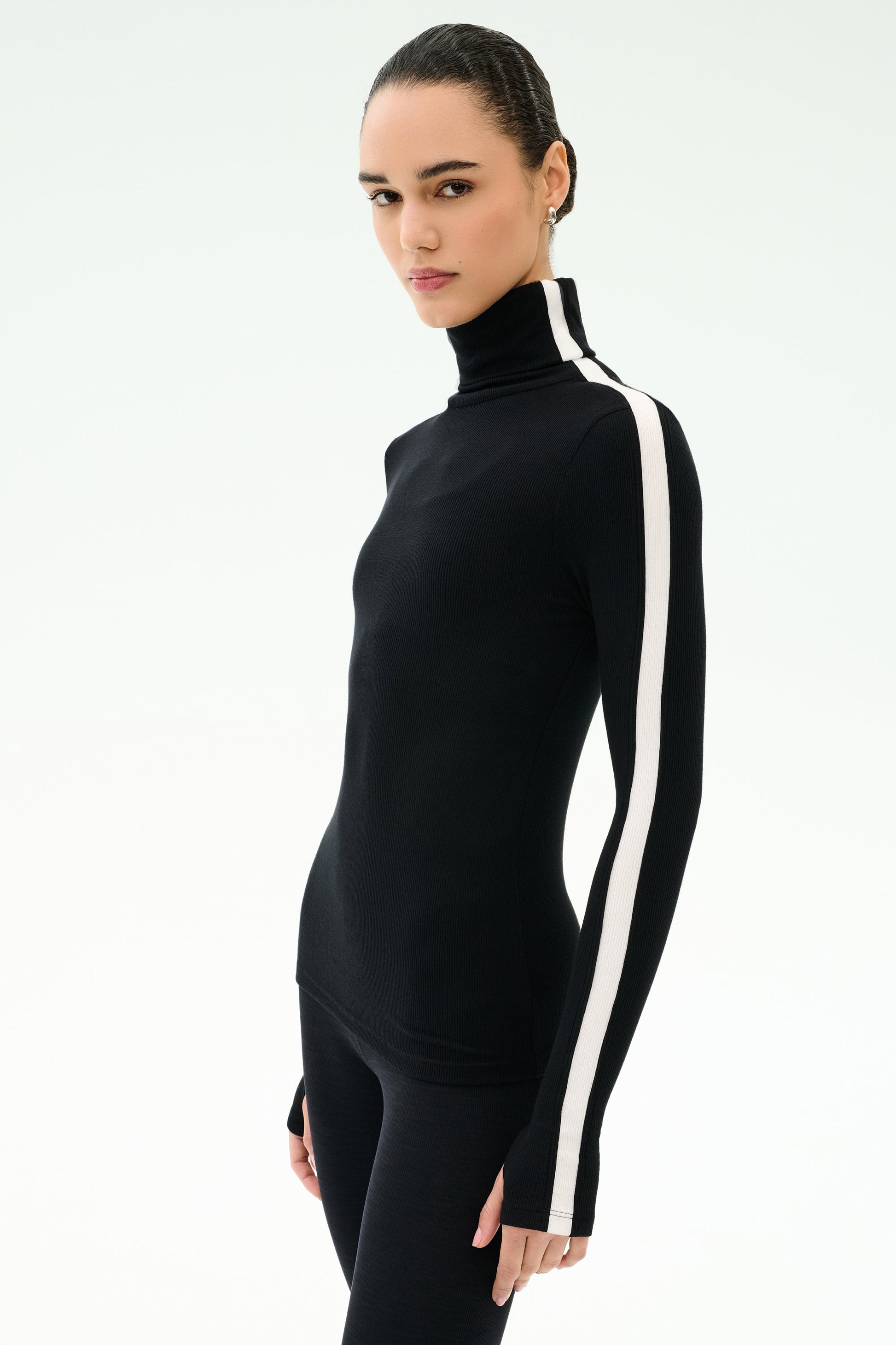 Jackson Rib Full Length Turtleneck - Splits59