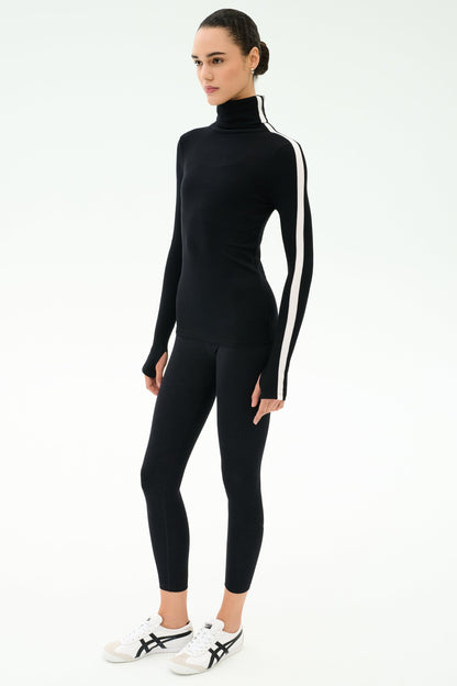 Jackson Rib Full Length Turtleneck - Splits59