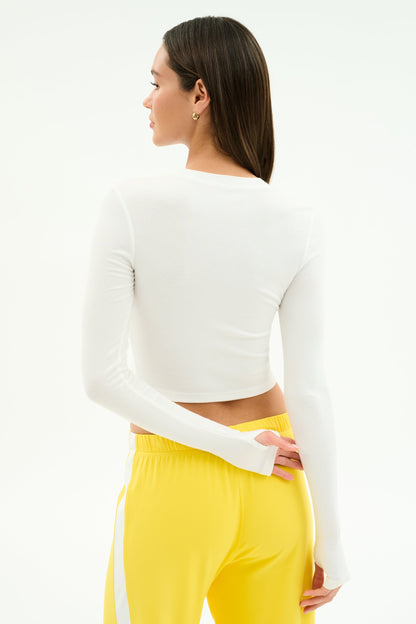 Louise Rib Long Sleeve Crop - Splits59