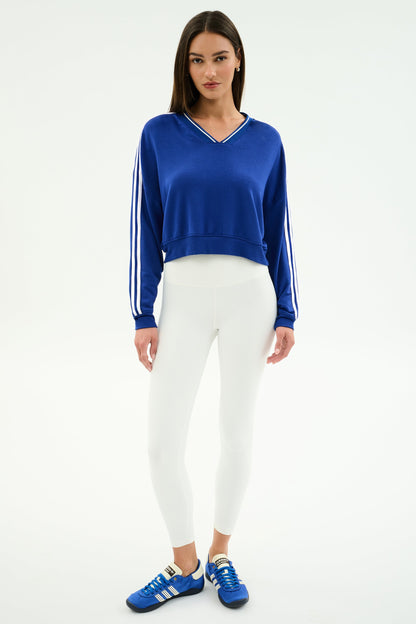 Ellie Fleece V Neck Sweatshirt - Splits59