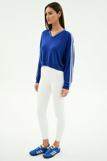 Ellie Fleece V Neck Sweatshirt - Splits59