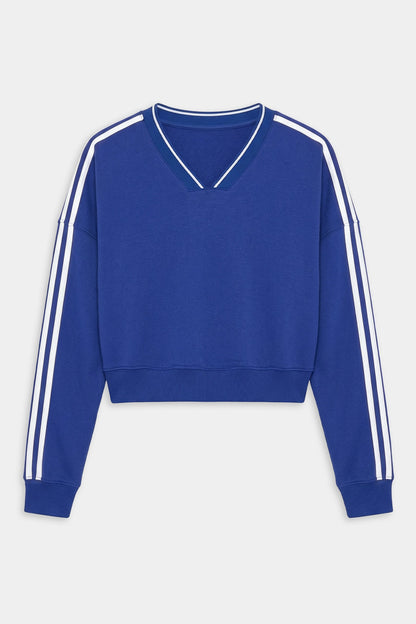 Ellie Fleece V Neck Sweatshirt - Splits59