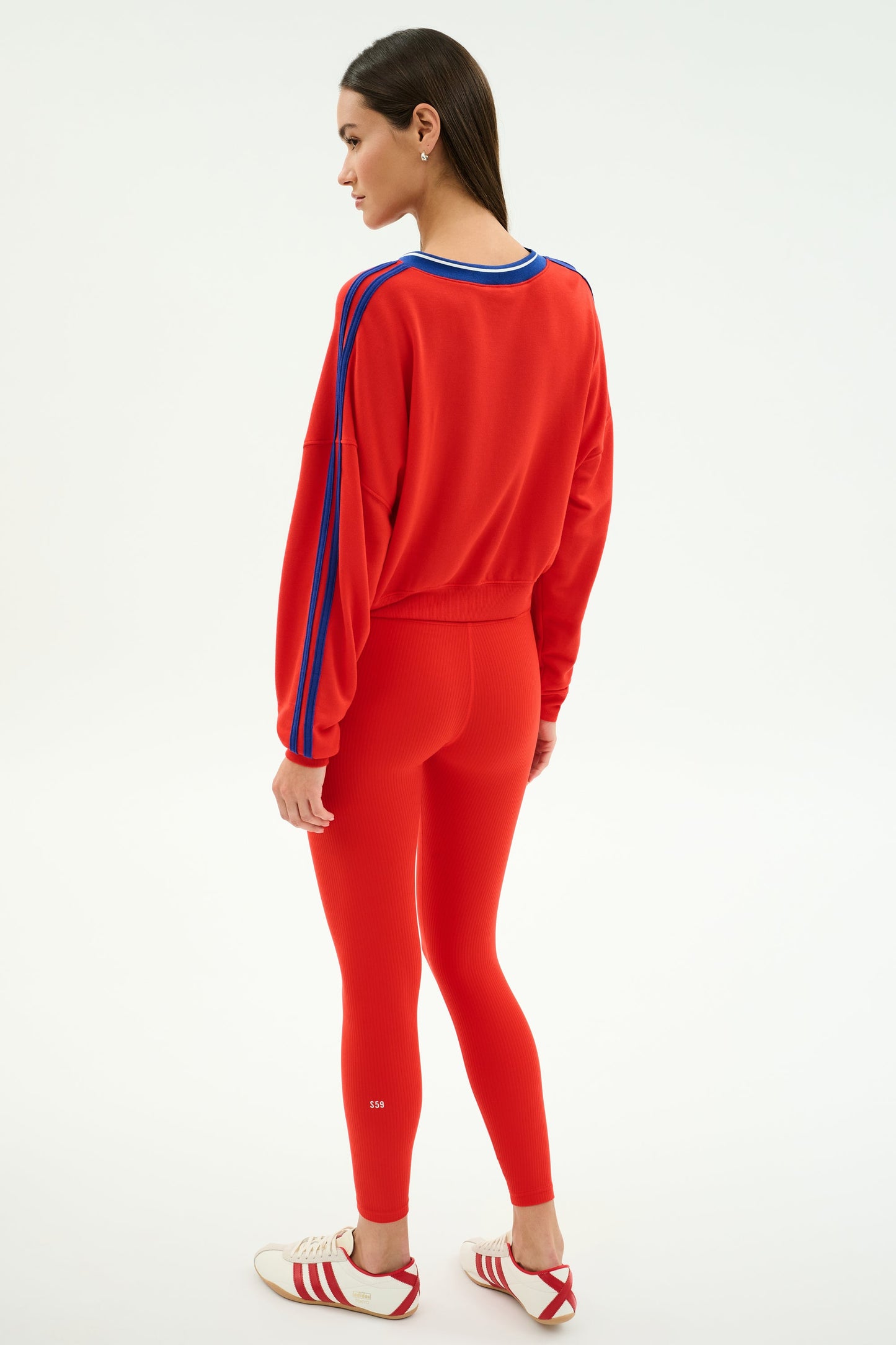 Ellie Fleece V Neck Sweatshirt - Splits59