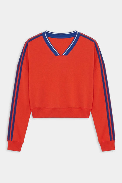 Ellie Fleece V Neck Sweatshirt - Splits59
