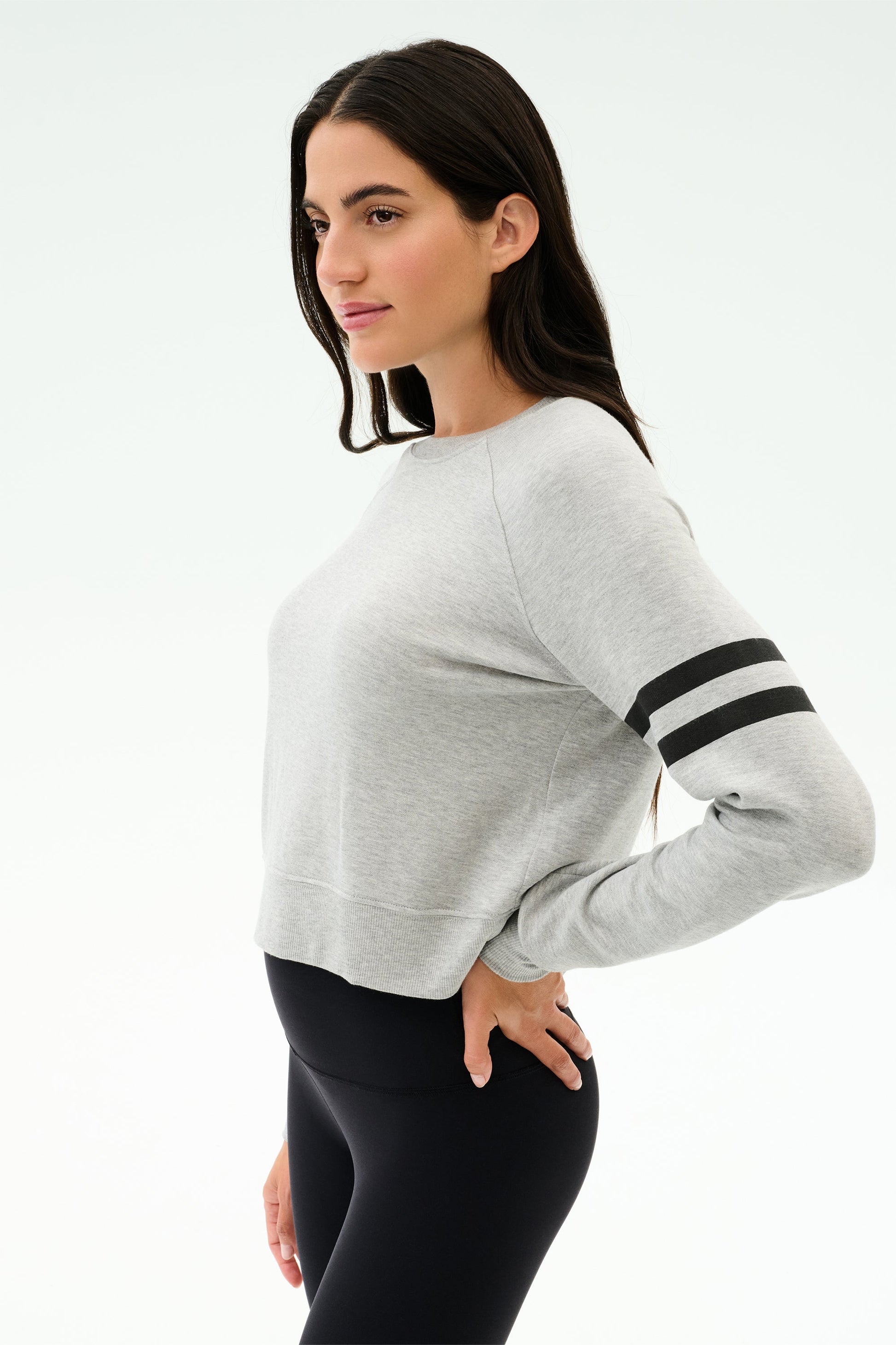 Brooks Stripe Fleece Sweatshirt - Splits59