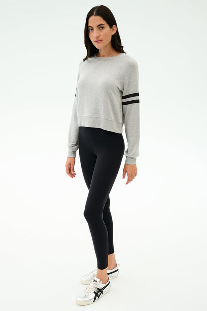 Brooks Stripe Fleece Sweatshirt - Splits59