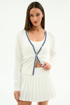 White/Indigo