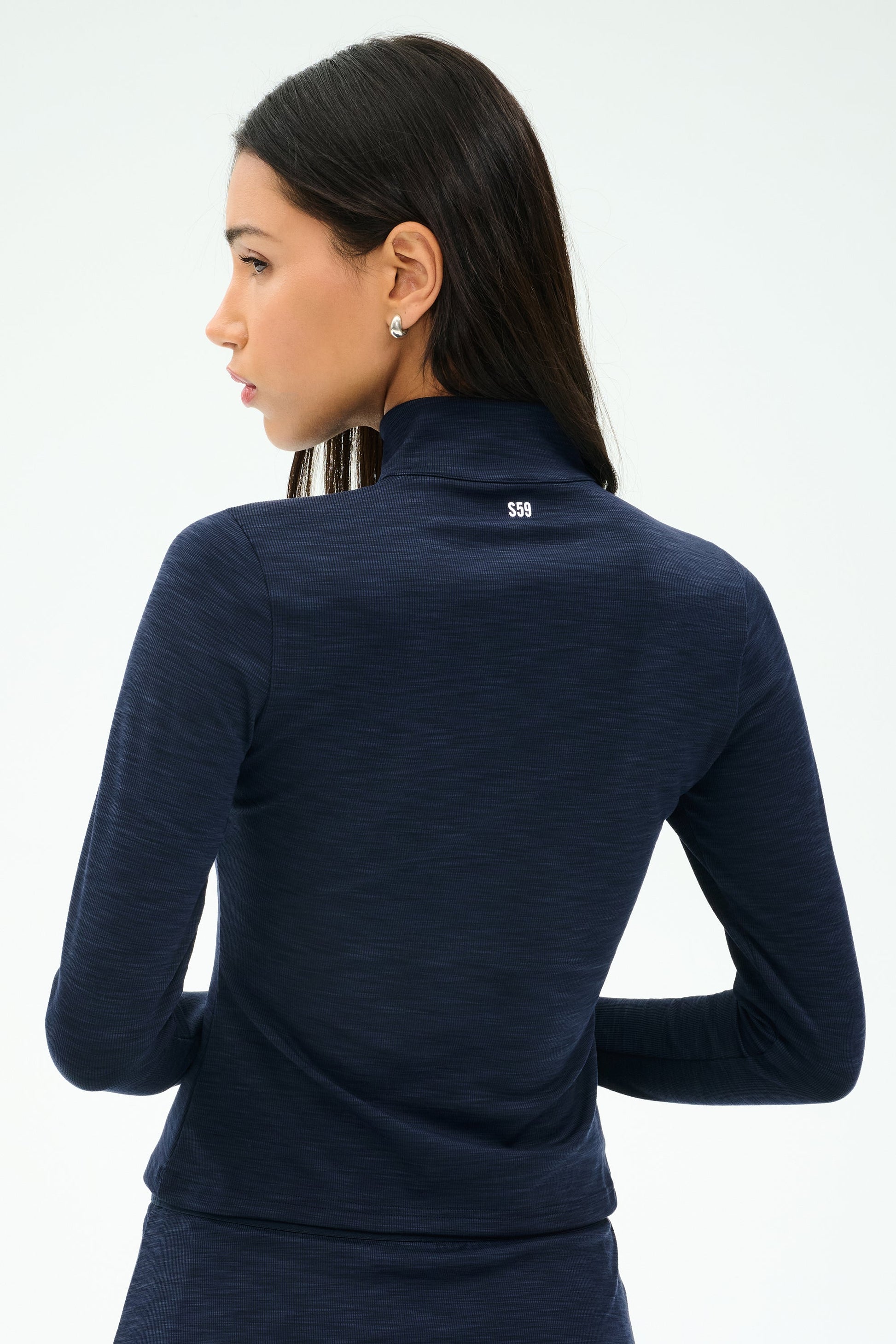 Stevie Active Rib Half Zip Waist Length - Splits59