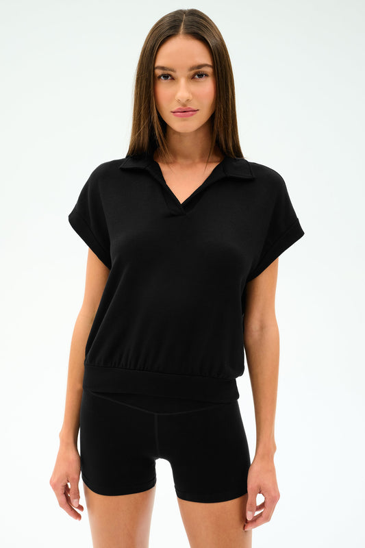 Evie Fleece Sleeveless Polo - Splits59