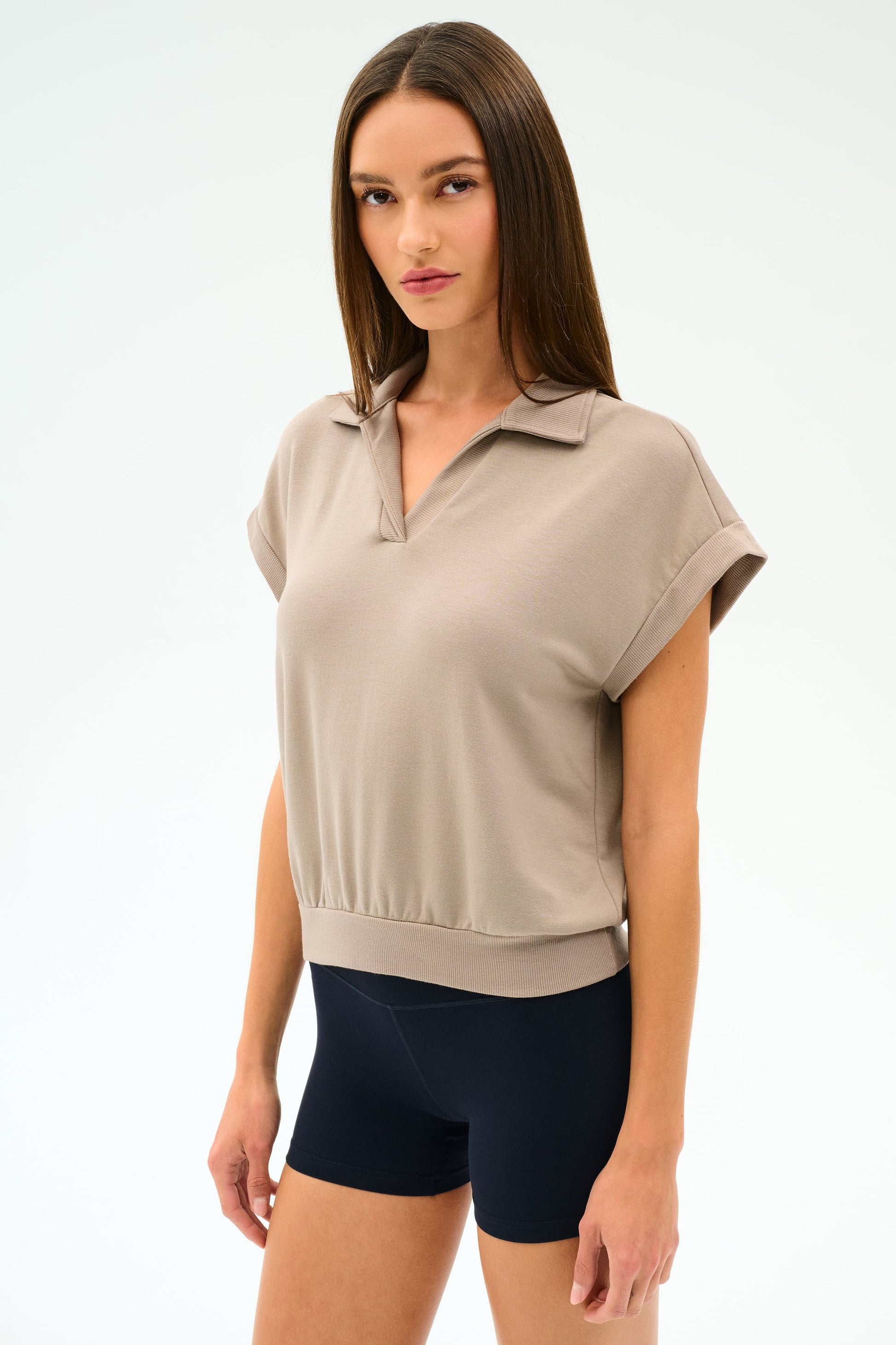 Evie Fleece Sleeveless Polo - Splits59