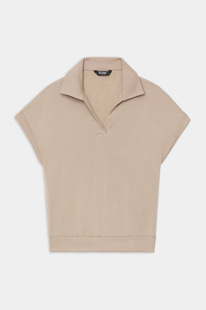 Evie Fleece Sleeveless Polo - Splits59