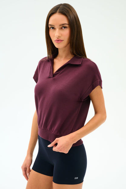 Evie Fleece Sleeveless Polo - Splits59