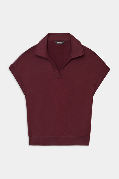 Evie Fleece Sleeveless Polo - Splits59