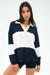 Indigo/White