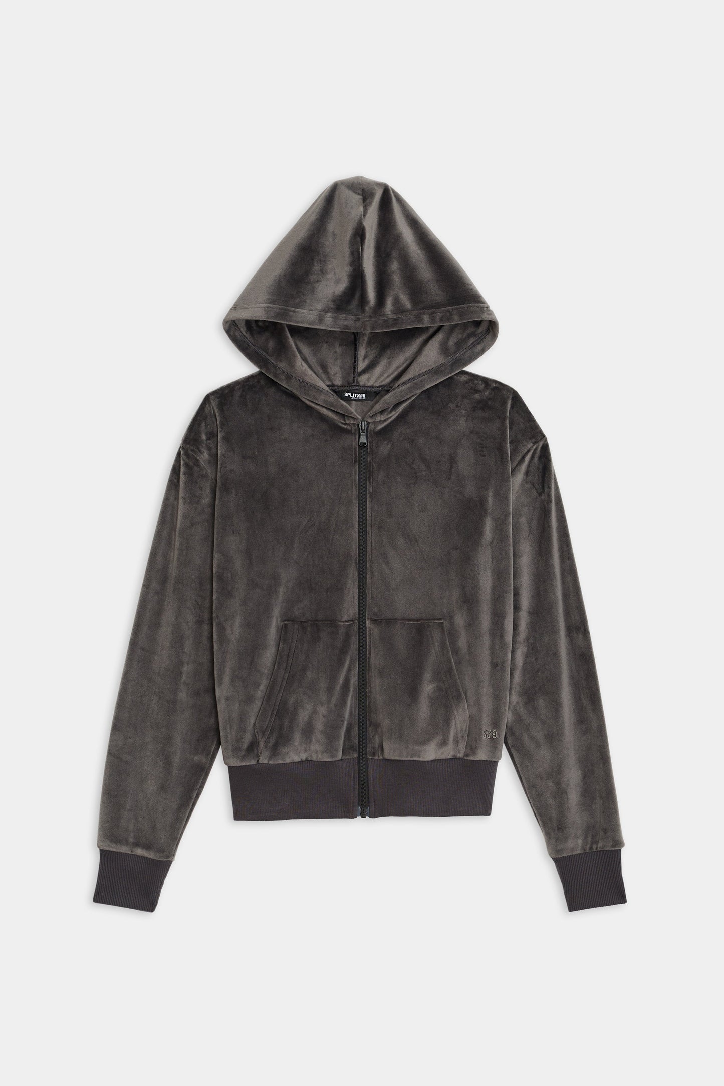 Rhys Velour Zip Up Hoodie - Splits59