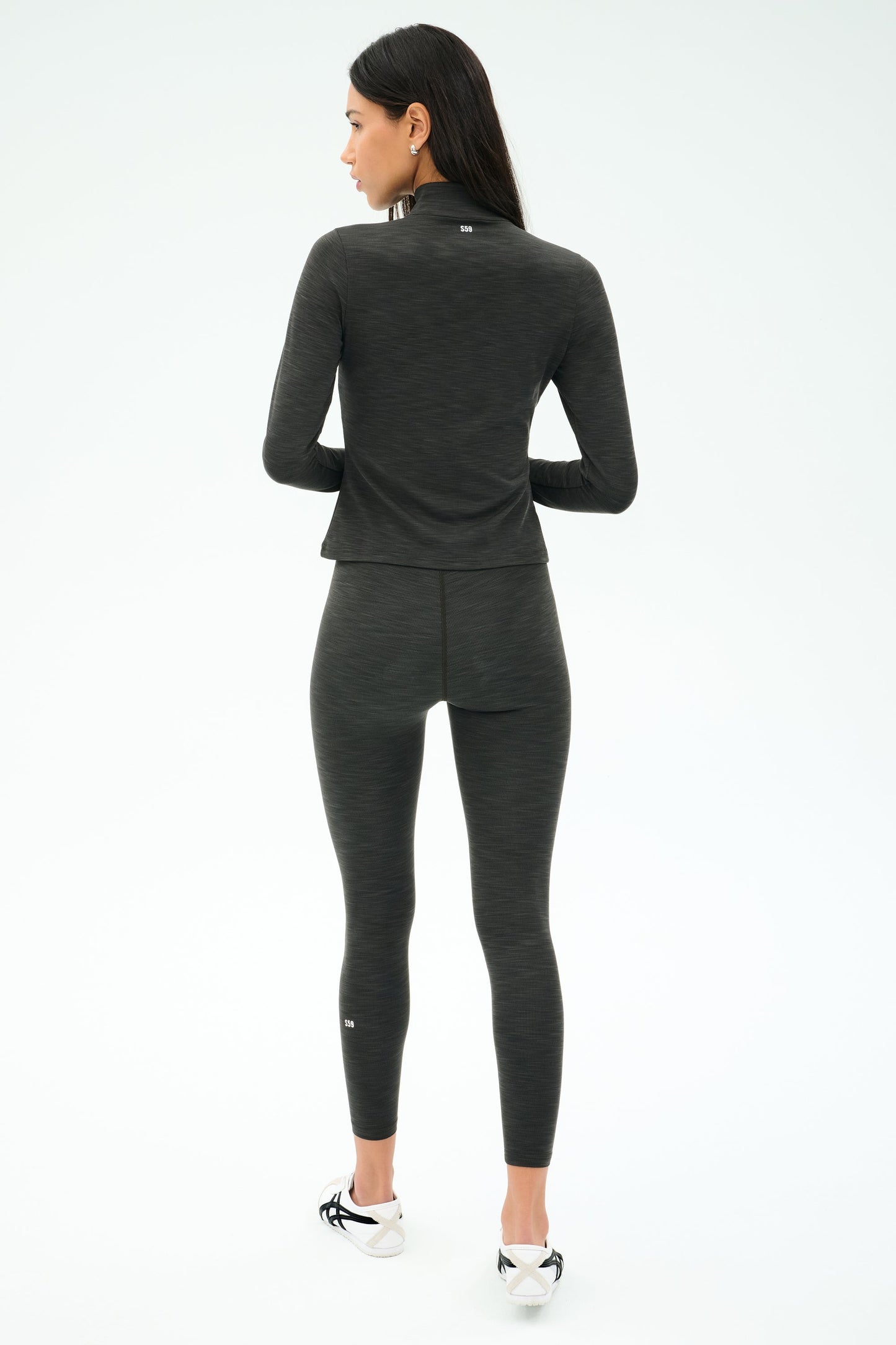 Stevie Active Rib Half Zip Waist Length - Splits59