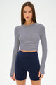 White/Indigo Stripe