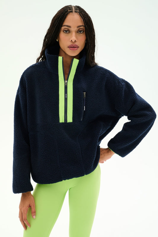 Reese Sherpa Half Zip Pullover - Splits59