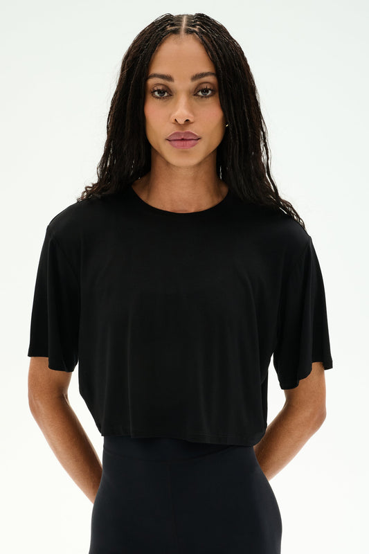 Djuna Oversized Crop Jersey Tee - Splits59