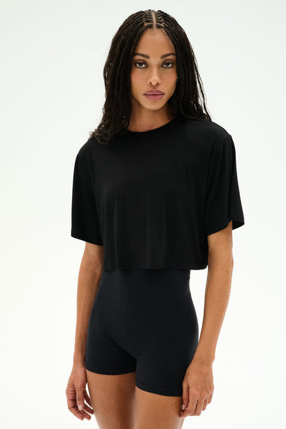 Djuna Oversized Crop Jersey Tee - Splits59