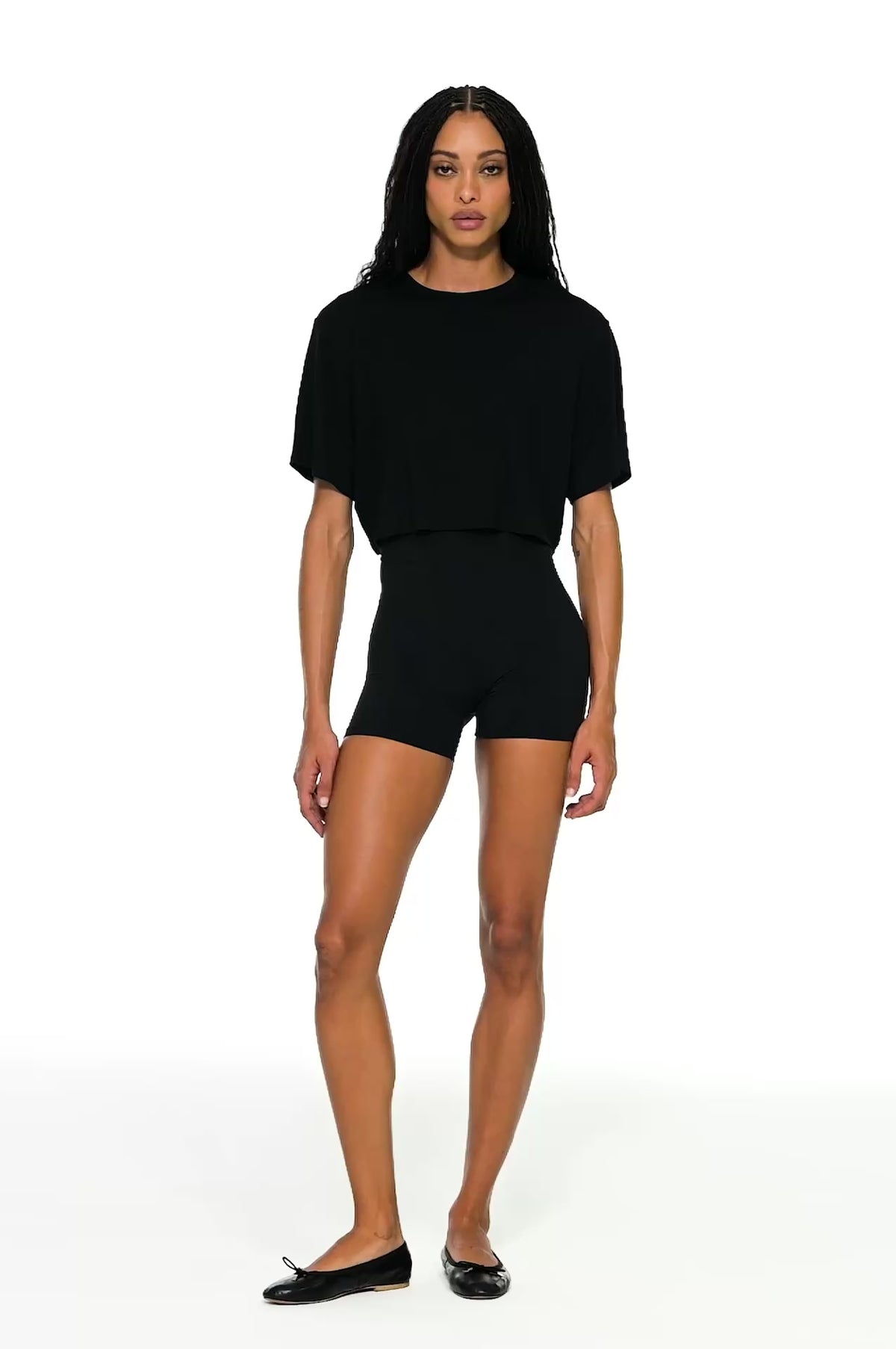 Djuna Oversized Crop Jersey Tee - Splits59
