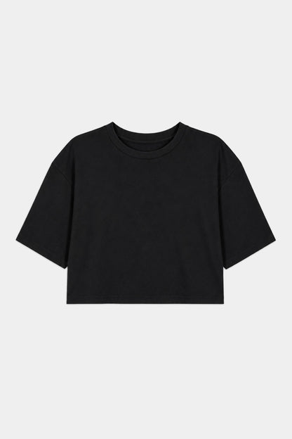 Djuna Oversized Crop Jersey Tee - Splits59