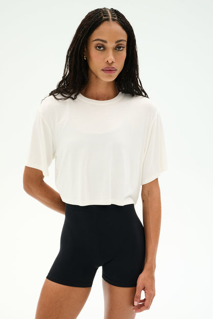 Djuna Oversized Crop Jersey Tee - Splits59
