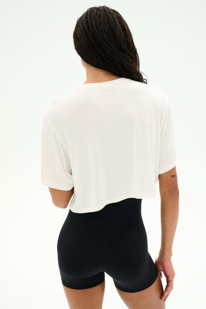 Djuna Oversized Crop Jersey Tee - Splits59