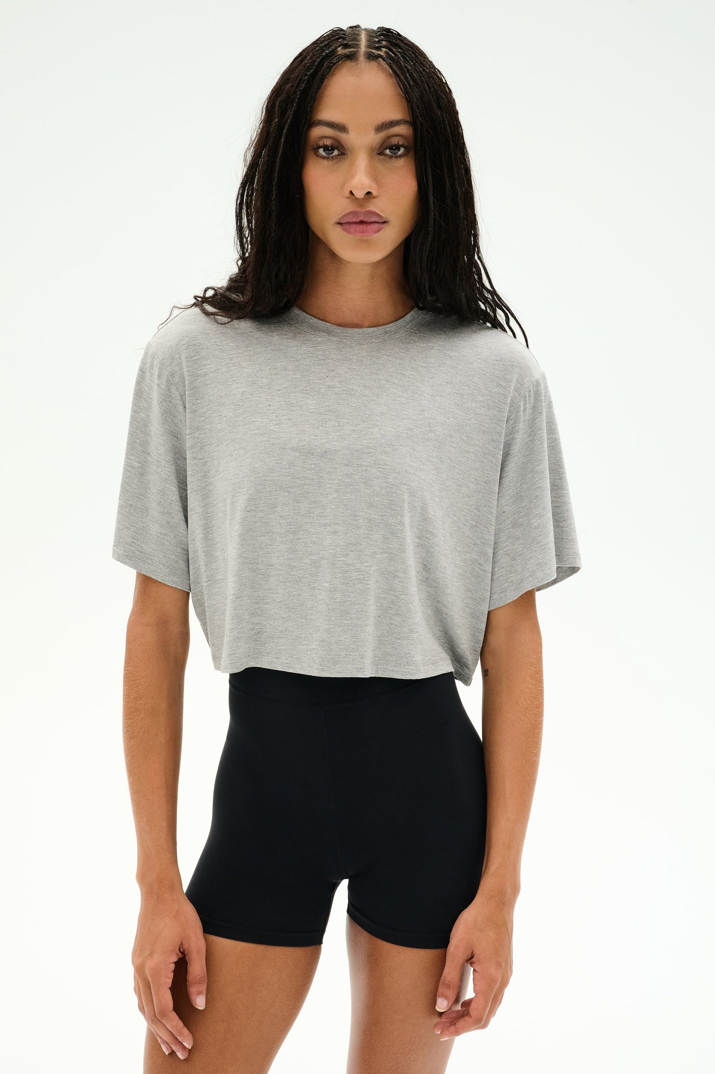 Djuna Oversized Crop Jersey Tee - Splits59