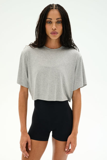 Djuna Oversized Crop Jersey Tee - Splits59