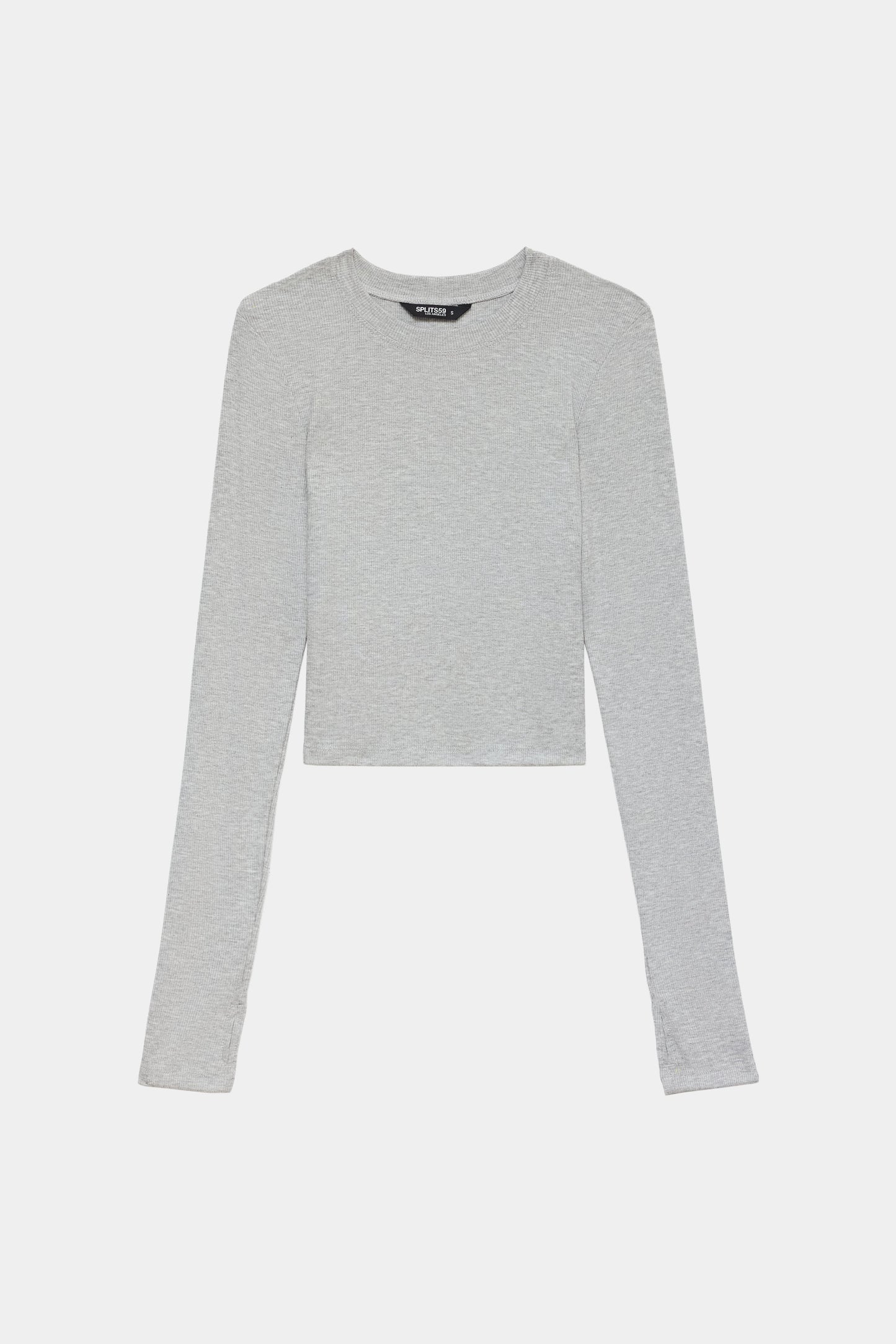 Louise Rib Long Sleeve Crop - Splits59